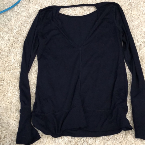 Gap fit long sleeve navy shirt - Picture 3 of 4